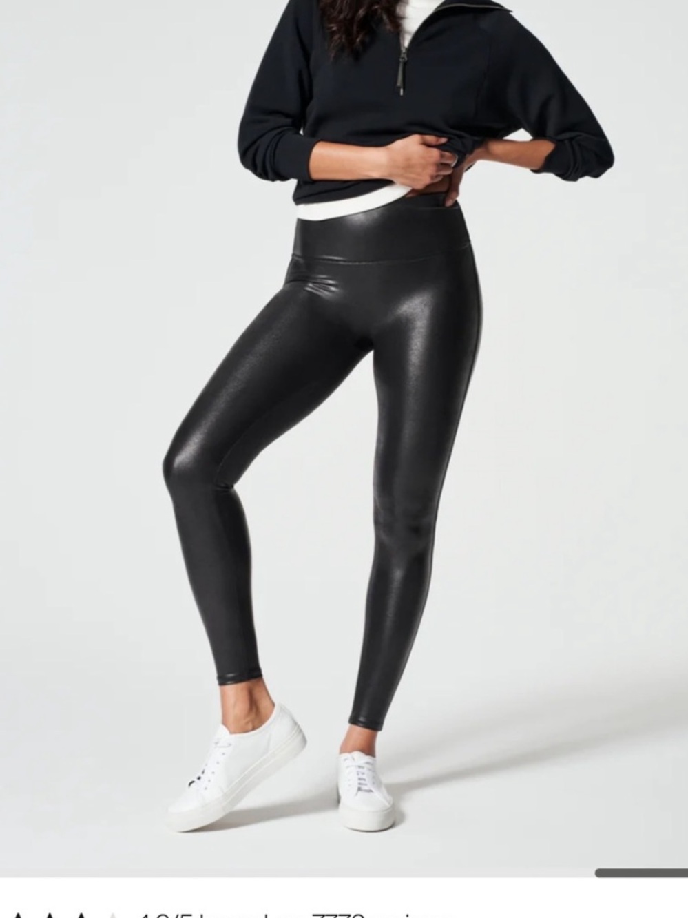 NWT spanx leggings faux leather style size small